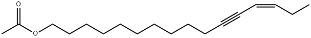 (Z)-13-Hexadecen-11-yn-1-yl acetate structural formula
