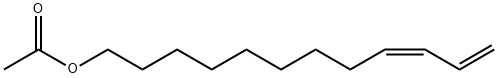 (Z)-9,11-dodecadienyl acetate structural formula