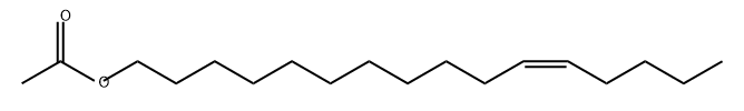 (Z)-11-Hexadecen-1-yl acetate structural formula