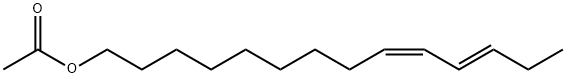 (9Z,11E)-Tetradeca-9,11-dien-1-yl acetate structural formula