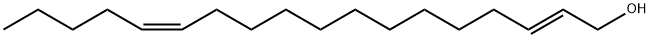 (2E,13Z)-Octadeca-2,13-dien-1-ol structural formula