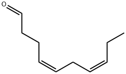 (4Z,7Z)-4,7-Decadienal structural formula