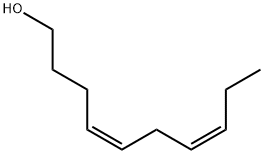 (4Z,7Z)-Deca-4,7-dien-1-ol structural formula