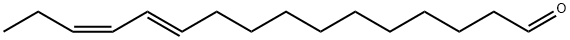 (11E,13Z)-Hexadecadienal structural formula