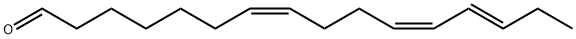(7Z,11Z,13E)-Hexadeca-7,11,13-trienal structural formula