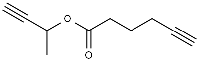 1-Methyl-2-propyn-1-yl 5-hexynoate structural formula