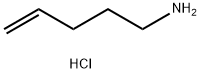 4-Penten-1-amine, hydrochloride structural formula