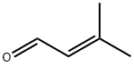 3-Methylbut-2-enal structural formula
