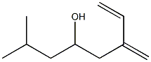 (S)-2-Methyl-6-methylene-oct-7-en-4-ol structural formula