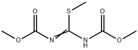 1,3-Bis(Methoxycarbonyl)-2-Methyl-2-thiopseudourea structural formula