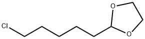 2-(5-Chloropentyl)-1,3-dioxolane structural formula