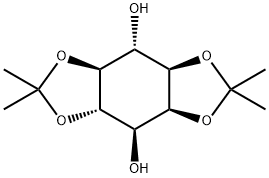 1,2:4,5-Di-O-isopropylidene-D,L-myo-inositol structural formula