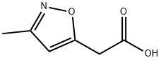 2-(3-Methyl-1,2-oxazol-5-yl)acetic acid structural formula