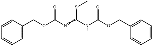1,3-Bis(benzyloxycarbonyl)-2-methyl-2-thiopseudourea structural formula