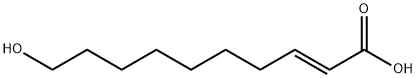 10-Hydroxy-2-decenoic acid structural formula