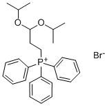 (3,3-Diisopropoxypropyl)triphenylphosphonium bromide structural formula