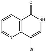 8-Bromo-1,6-naphthyridin-5(6H)-one structural formula