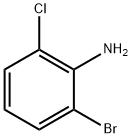 2-Bromo-6-chloroaniline structural formula