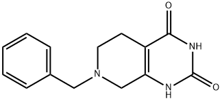 7-Benzyl-5,6,7,8-tetrahydropyrido[3,4-d]pyrimidine-2,4(1H,3H)-dione structural formula