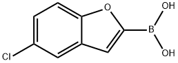 (5-Chlorobenzofuran-2-yl)boronic acid structural formula