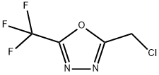 5-(Chloromethyl)-2-(trifluoromethyl)-1,3,4-oxadiazole structural formula