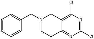 6-Benzyl-2,4-dichloro-5,6,7,8-tetrahydropyrido[4,3-d]pyrimidine structural formula