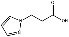 3-(1H-pyrazol-1-yl)propanoic acid structural formula