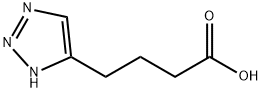 1H-1,2,3-Triazole-4-butanoic acid structural formula